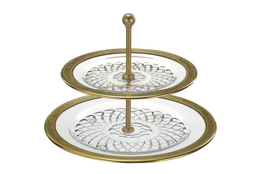 assiette de table en cristal