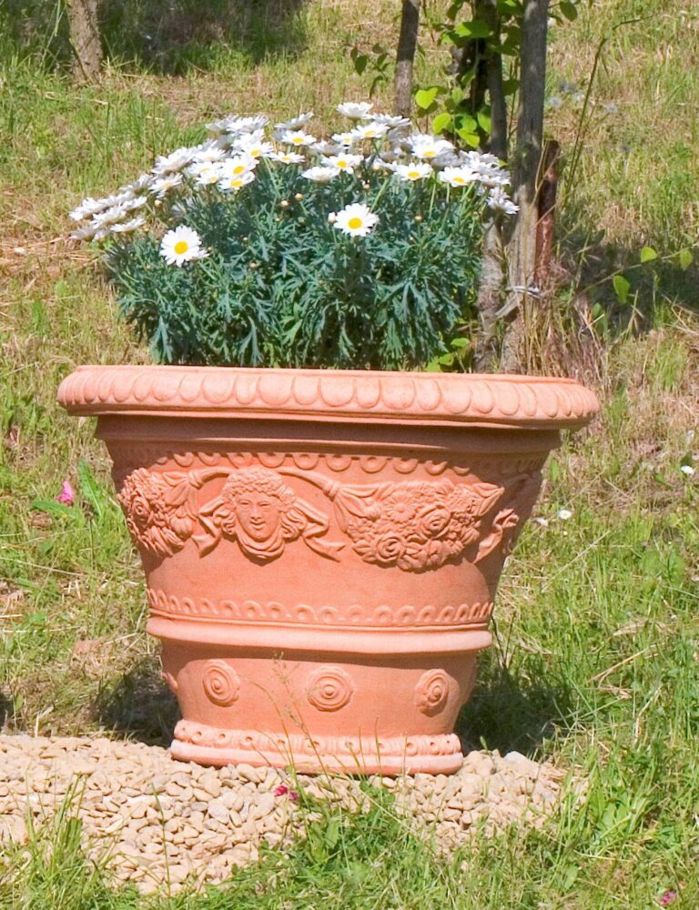 beau pot de fleurs pour le jardin