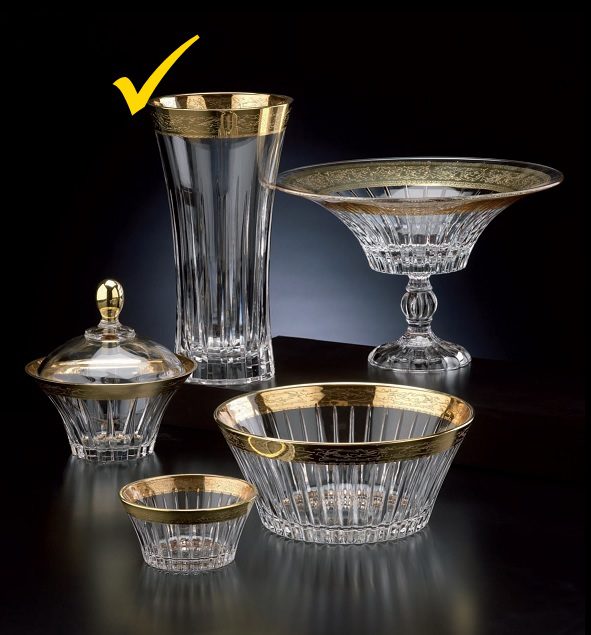 boutique de vases en verre de luxe