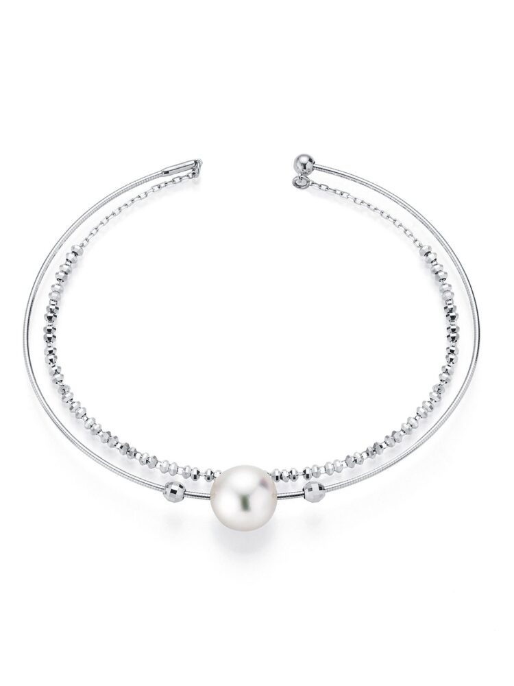 Bracelet Perle Or Blanc 1