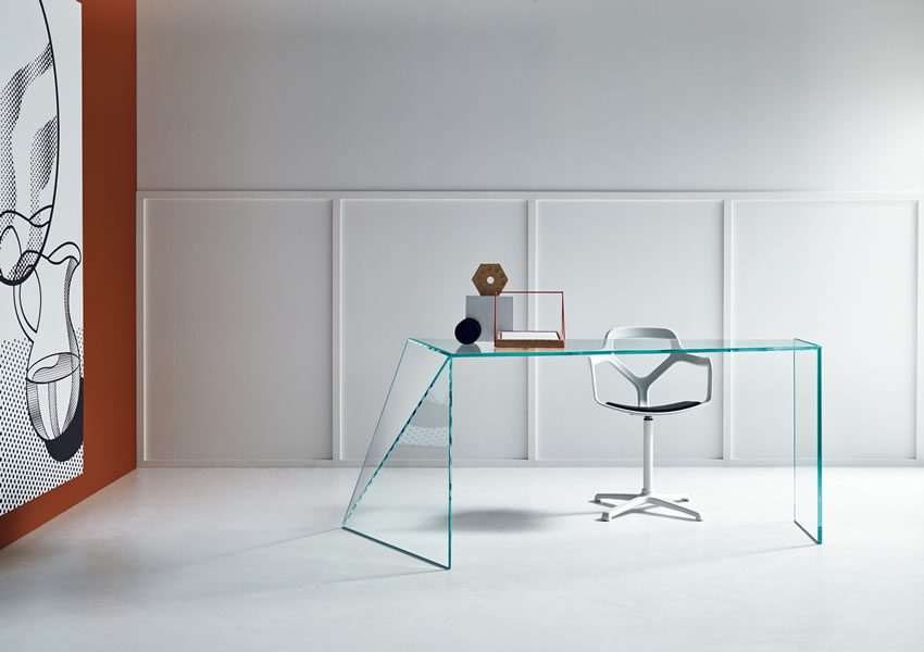 bureau en verre