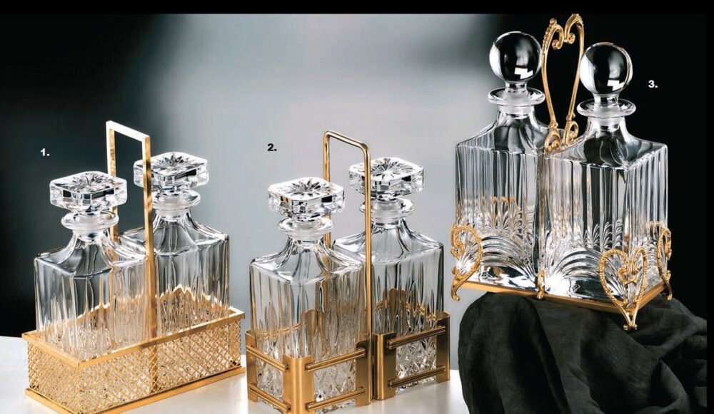 carafes en cristal luxueuses