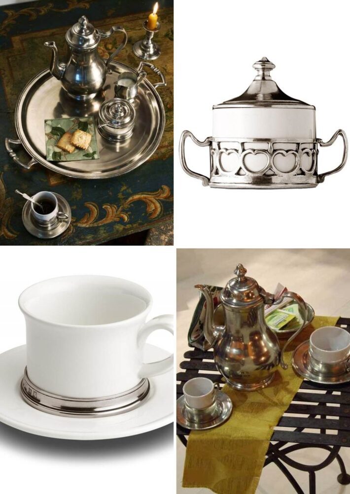 6 Mini Pinces Service Dorées - Pour Café, Thé, Desserts
