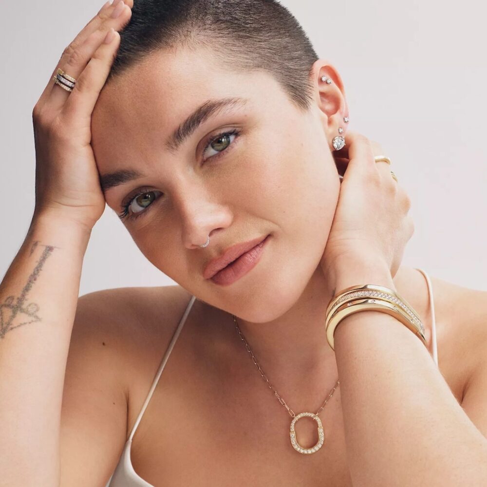 La star montante du cinéma Florence Pugh est l'ambassadrice de Tiffany & Co.