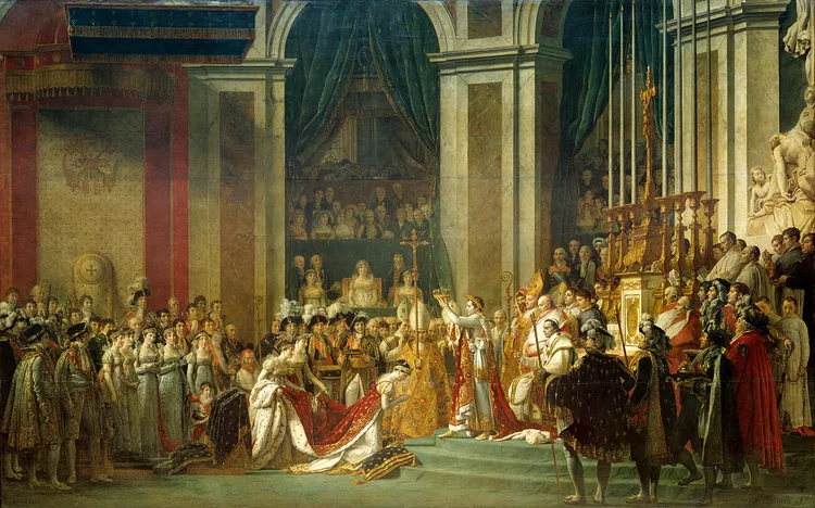 Le tableau du Sacre de Napoléon transféré de Versailles au Louvre