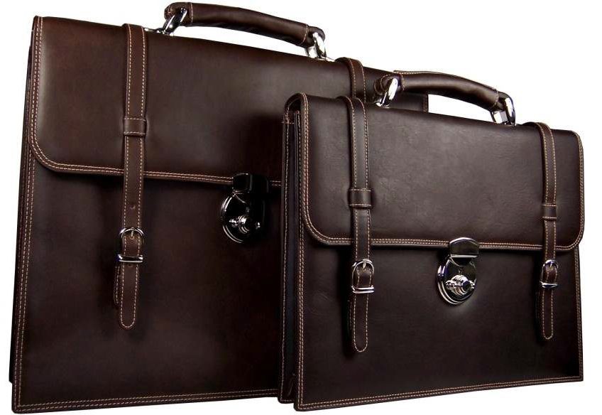 Porte-documents luxueux en cuir pour hommes