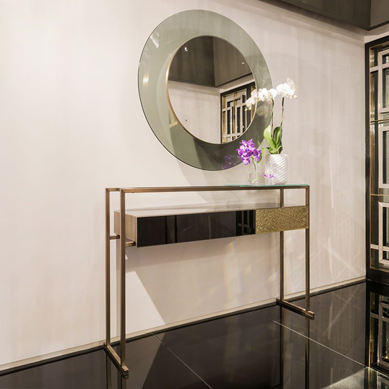 miroir ovale de luxe