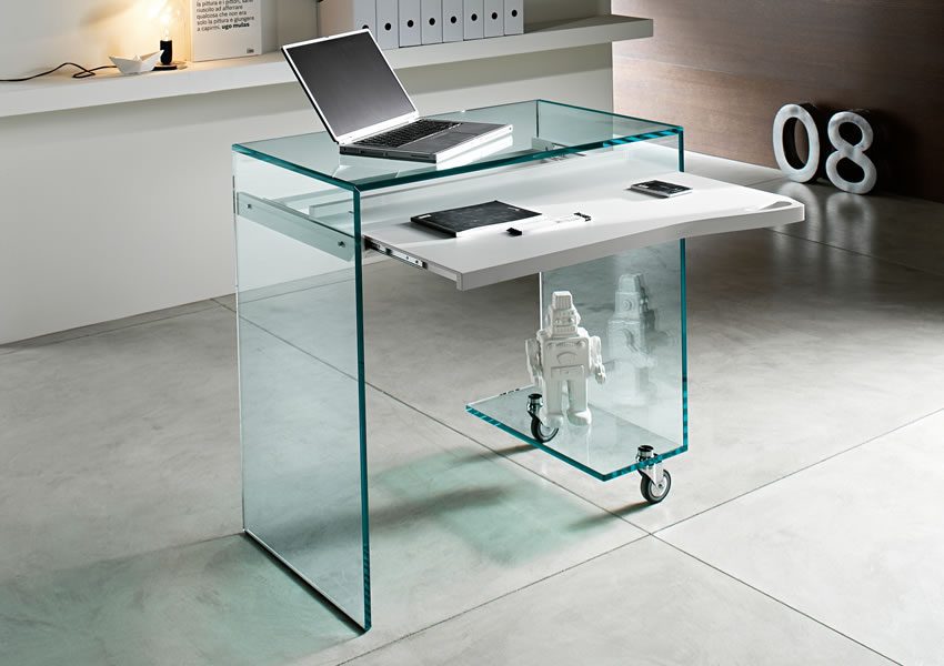 petit bureau en verre