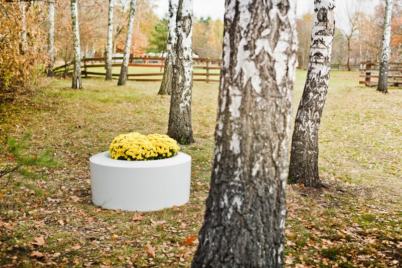 pot de fleurs de jardin de luxe