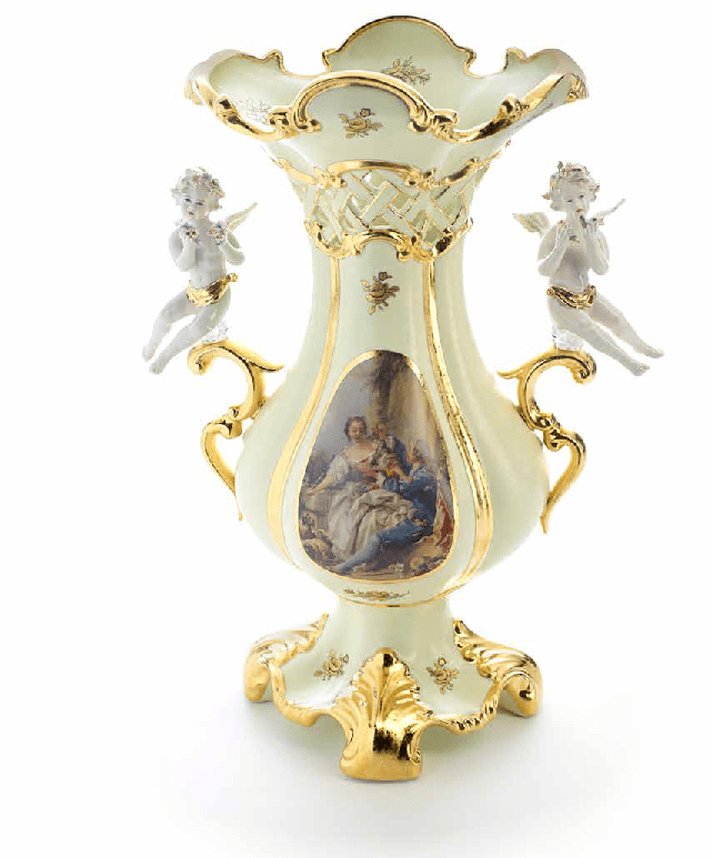 vase baroque pour la boutique du salon