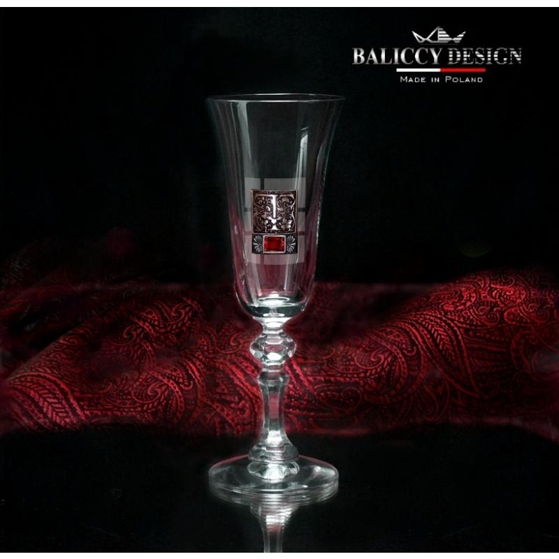 Verre à Champagne Rouge