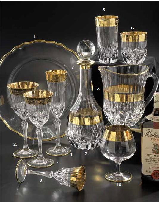 verres à champagne en verre