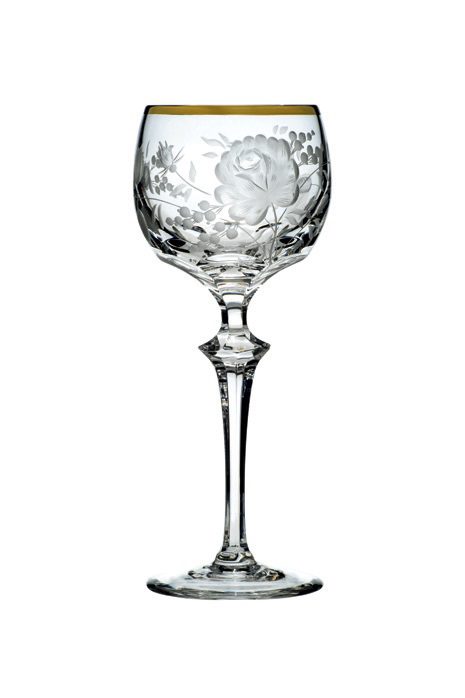 verres en cristal, vaisselle de Noël