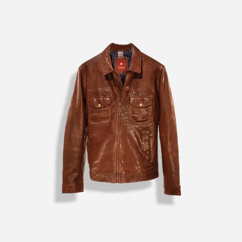 veste en cuir vintage pour hommes