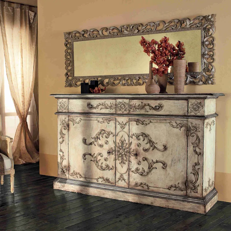 Commodes italiennes Interiors Italia en bois, décorées à la main