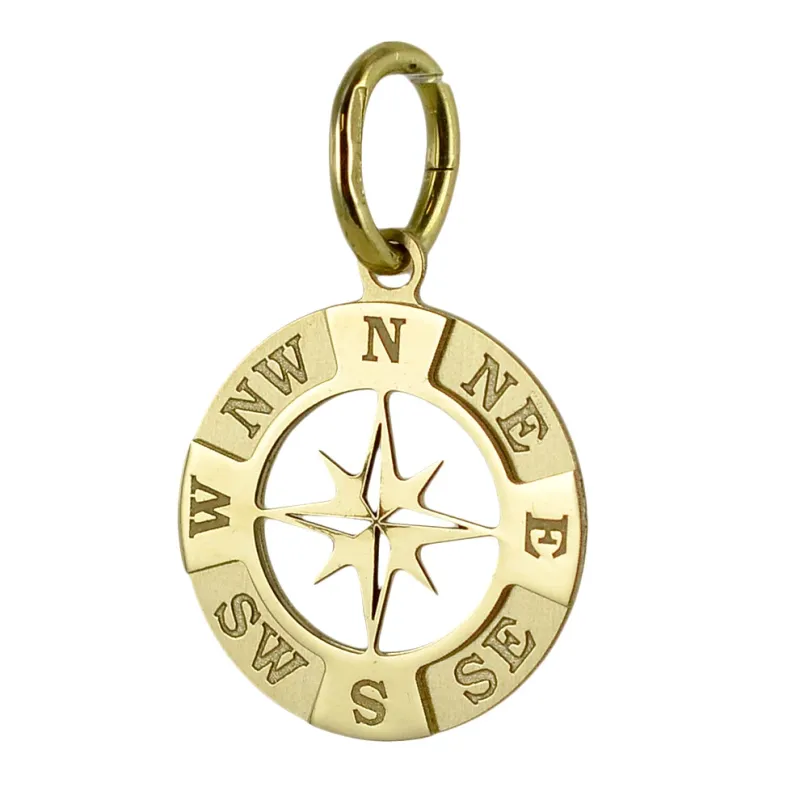 Pendentif Boussole en Or pour Homme