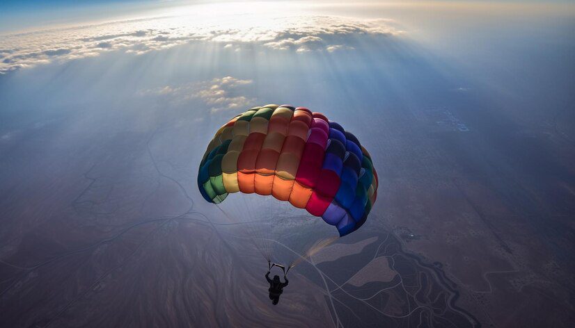 Les hommes planant dans les airs expérimentent la joie générée par l'intelligence artificielle 188544 36264