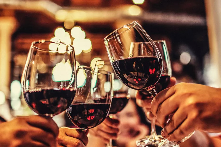 Bouteilles de vin italien