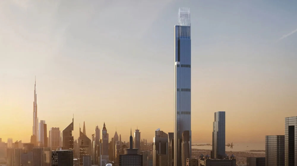 Burj Azizi 725 Metres D Ambition Sur Sheikh Zayed Road Scale