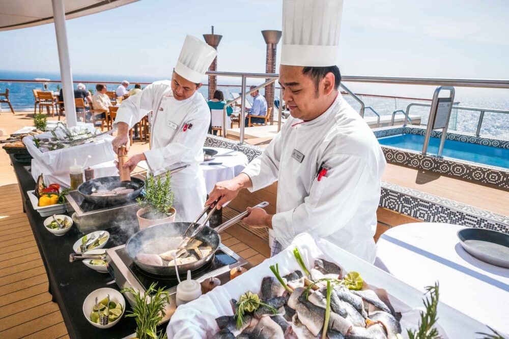 Cuisine à bord d’un navire de croisière